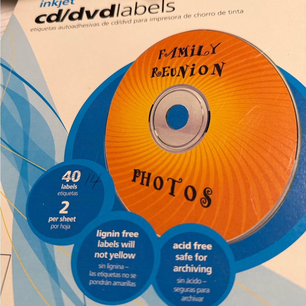 OfficeMax Inkjet CD/DVD Labels - Picture 5 of 6